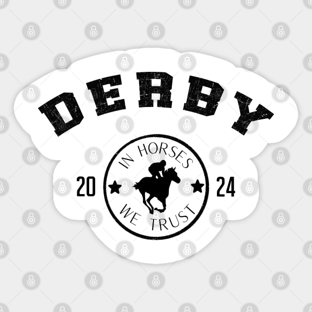 Derby Day 2024 Horse Derby horse racing 150th Sticker by BEZZAIM